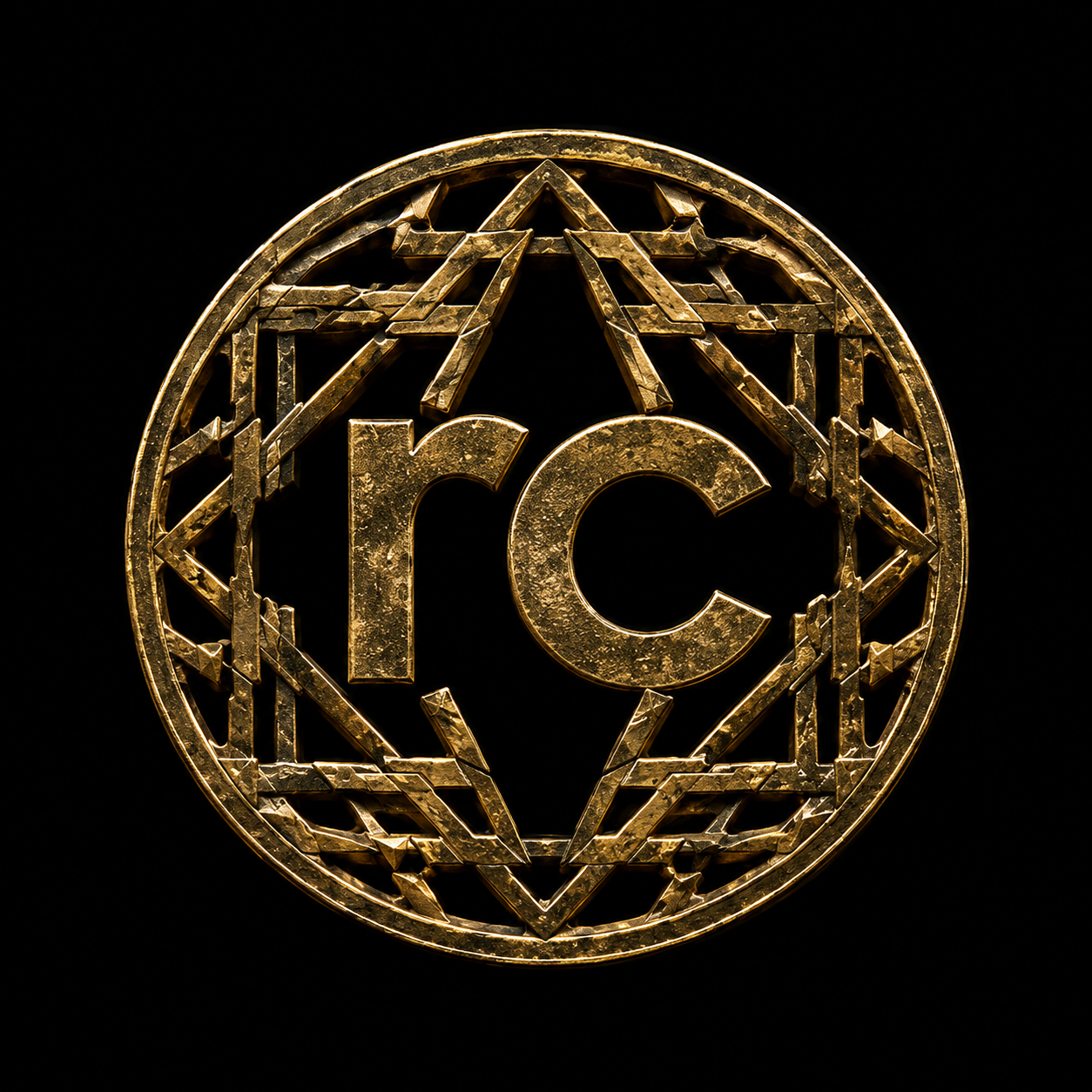 Open gold-tone lattice FIND object study