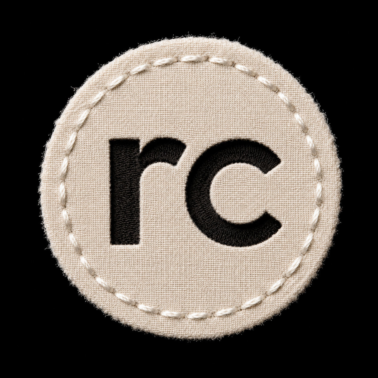 Cream embroidered textile FIND patch study